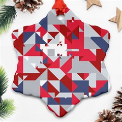 Technology Triangle Snowflake Ornament (Two Sides)