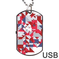 Technology Triangle Dog Tag Usb Flash (one Side) by Mariart