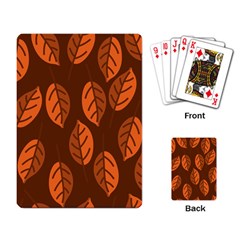 Pattern Leaf Plant Playing Cards Single Design by Mariart