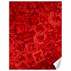 Red Pattern Technology Background Canvas 12  X 16  by Mariart