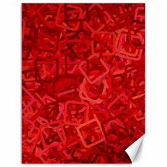 Red Pattern Technology Background Canvas 18  X 24  by Mariart