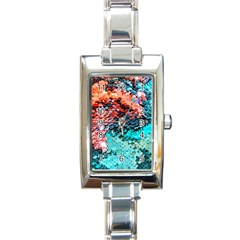 Dragon Scales Rectangle Italian Charm Watch by WensdaiAmbrose