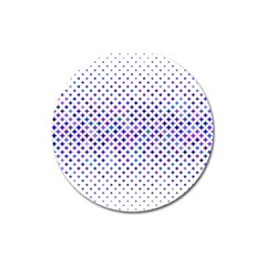 Star Curved Background Geometric Magnet 3  (round) by Mariart