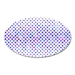 Star Curved Background Geometric Oval Magnet by Mariart