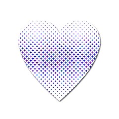 Star Curved Background Geometric Heart Magnet by Mariart