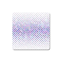 Star Curved Background Geometric Square Magnet by Mariart