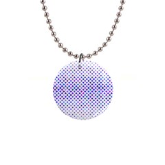 Star Curved Background Geometric 1  Button Necklace