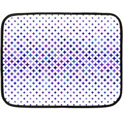 Star Curved Background Geometric Fleece Blanket (mini) by Mariart