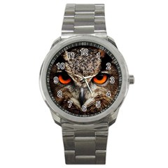 Owl s Scowl Sport Metal Watch by WensdaiAmbrose