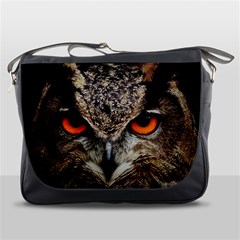 Owl s Scowl Messenger Bag by WensdaiAmbrose