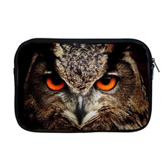 Owl s Scowl Apple Macbook Pro 17  Zipper Case by WensdaiAmbrose