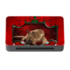 Wonderful German Shepherd With Heart And Flowers Memory Card Reader With Cf by FantasyWorld7