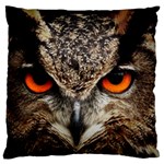 Owl s Scowl Standard Flano Cushion Case (Two Sides) Front