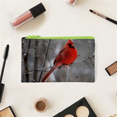 Northern Cardinal  Cosmetic Bag (xs) by WensdaiAmbrose