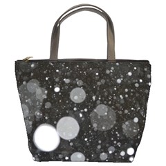 Splatter - Grayscale Bucket Bag by WensdaiAmbrose