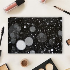 Splatter - Grayscale Cosmetic Bag (large) by WensdaiAmbrose