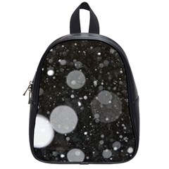 Splatter - Grayscale School Bag (small) by WensdaiAmbrose