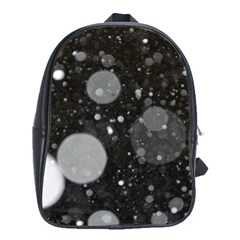 Splatter - Grayscale School Bag (xl) by WensdaiAmbrose