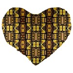 Ml 39 Large 19  Premium Flano Heart Shape Cushions Back