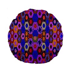 Ml 3-8 Standard 15  Premium Flano Round Cushions by ArtworkByPatrick