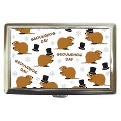 Groundhog Day Pattern Cigarette Money Case by Valentinaart