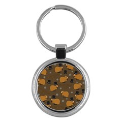 Groundhog Day Pattern Key Chains (round) 