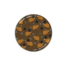 Groundhog Day Pattern Hat Clip Ball Marker (10 Pack) by Valentinaart