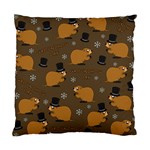 Groundhog day pattern Standard Cushion Case (Two Sides) Back