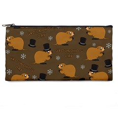 Groundhog Day Pattern Pencil Cases by Valentinaart