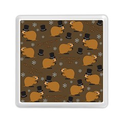 Groundhog Day Pattern Memory Card Reader (square) by Valentinaart