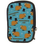 Groundhog day pattern Compact Camera Leather Case Front