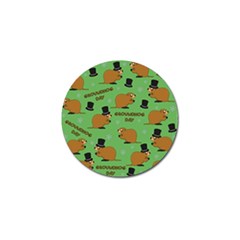 Groundhog Day Pattern Golf Ball Marker (4 Pack) by Valentinaart