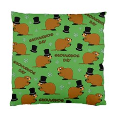 Groundhog Day Pattern Standard Cushion Case (two Sides) by Valentinaart