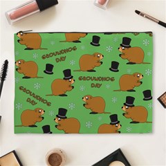 Groundhog Day Pattern Cosmetic Bag (xl) by Valentinaart