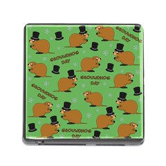 Groundhog Day Pattern Memory Card Reader (square 5 Slot) by Valentinaart