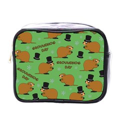 Groundhog Day Pattern Mini Toiletries Bag (one Side) by Valentinaart