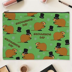 Groundhog Day Pattern Cosmetic Bag (xxxl)