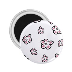 Plum Seamless Flower 2.25  Magnets