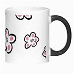 Plum Seamless Flower Morph Mugs Right