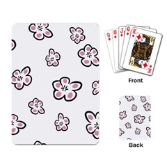 Plum Seamless Flower Playing Cards Single Design