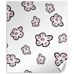 Plum Seamless Flower Canvas 20  X 24  by Mariart