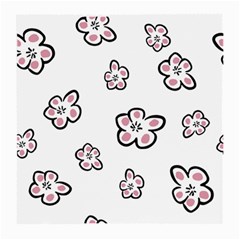 Plum Seamless Flower Medium Glasses Cloth by Mariart