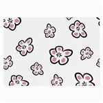 Plum Seamless Flower Large Glasses Cloth Front