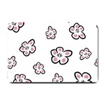 Plum Seamless Flower Small Doormat  24 x16  Door Mat