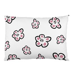 Plum Seamless Flower Pillow Case by Mariart