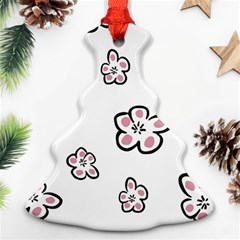 Plum Seamless Flower Ornament (Christmas Tree) 