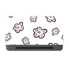 Plum Seamless Flower Memory Card Reader With Cf by Mariart