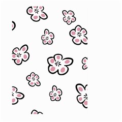 Plum Seamless Flower Large Garden Flag (Two Sides)