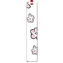 Plum Seamless Flower Large Book Marks by Mariart