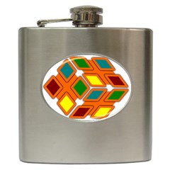 Shape Plaid Hip Flask (6 Oz) by Mariart